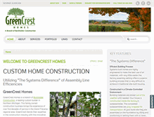 Tablet Screenshot of greencresthomes.com